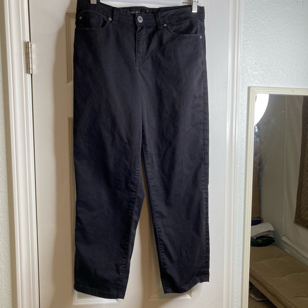 Calvin Klein black jeans.skinny crop size 12